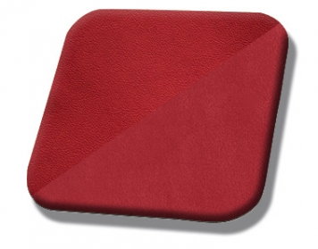 #7300-7012 Red Vinyl & Red Suede