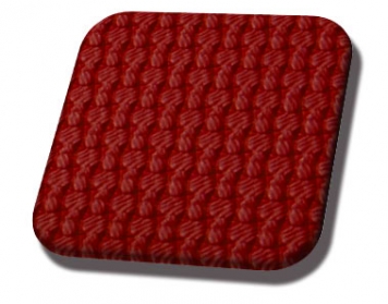 #057 Bright Red Basket Weave