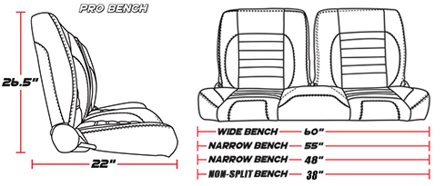 bench dims
