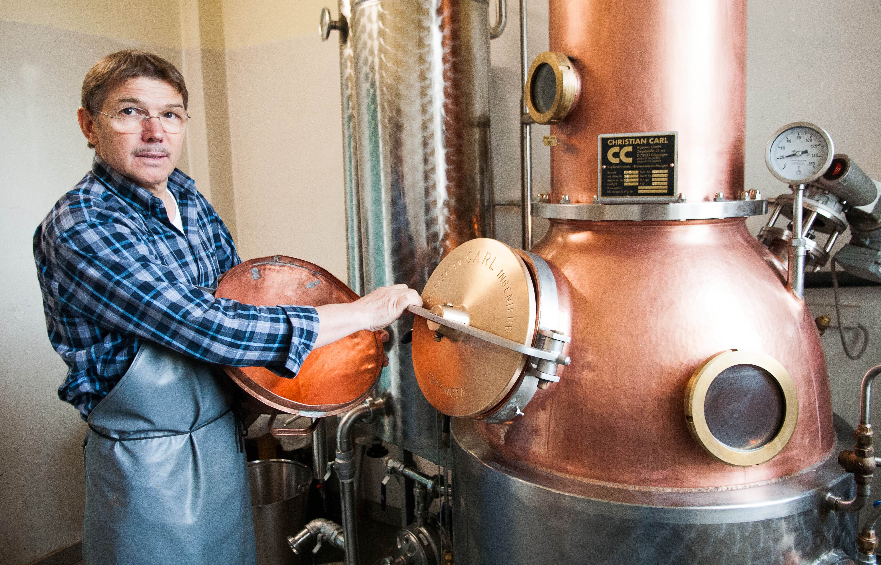 Produktion von Obstbränden