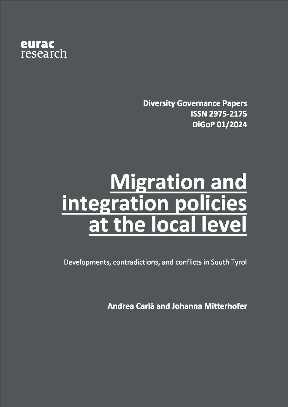 DOI - Migration and integration policies at the local level ...