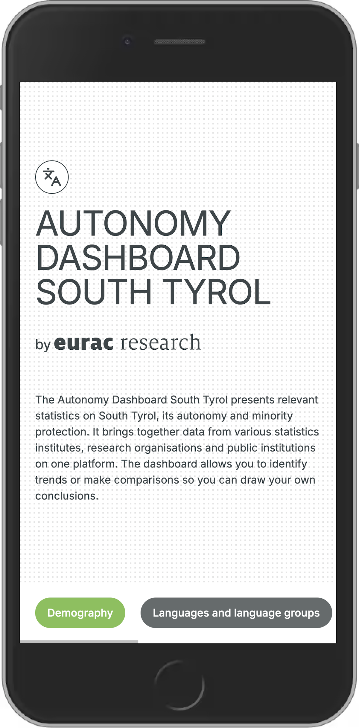 DOI - Autonomy Dashboard South Tyrol
