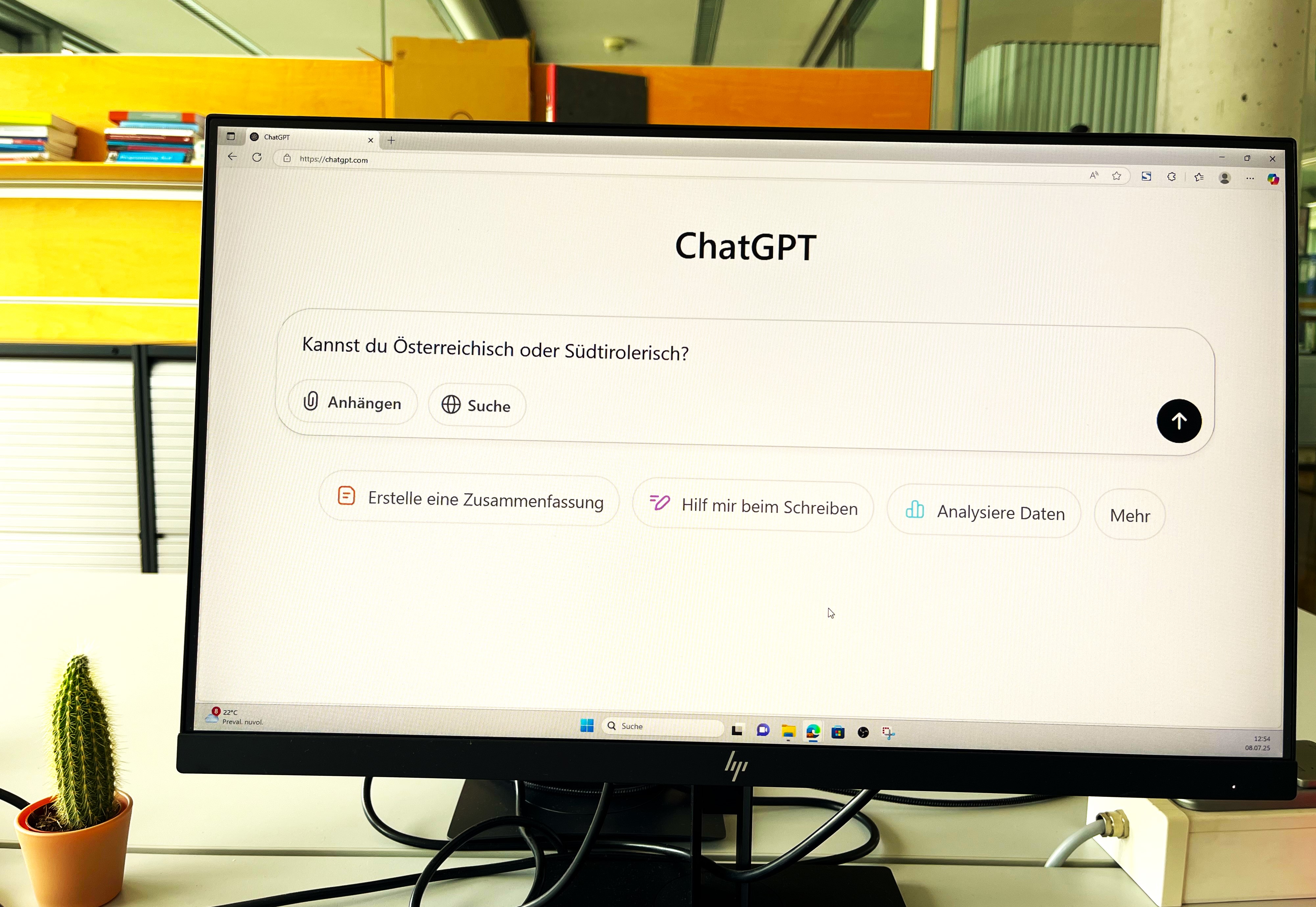 Kann ChatGPT Südtirolerisch oder Österreichisch? Oder Fachsprache?
