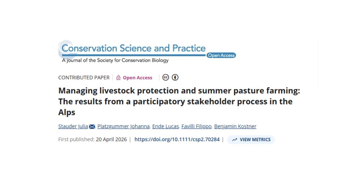 Managing livestock protection and summer pasture farming - new publication