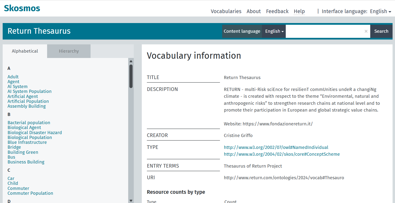 CCT SKOS Browser 