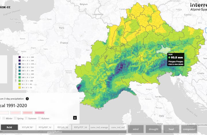 X-RISK-CC WebGIS