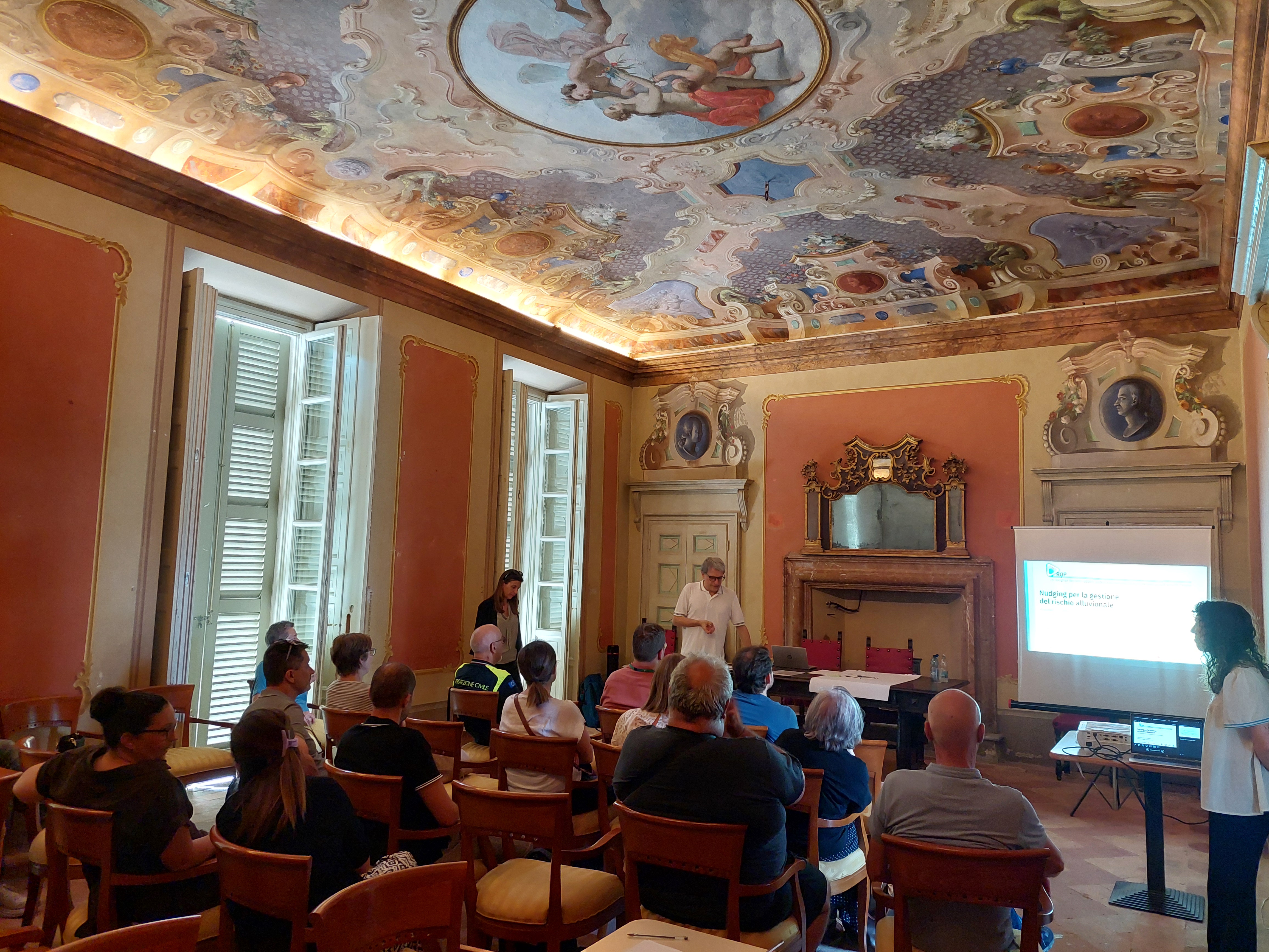 Bringing behavioural insights into flood risk management: the DROP project workshop in Gessate