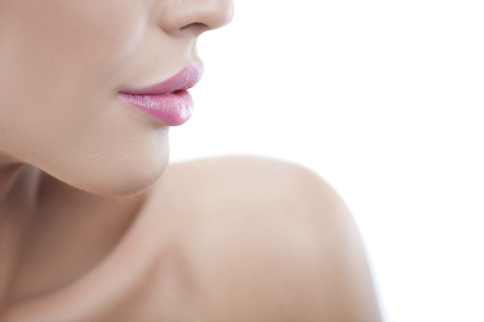 Woman's Lips and Shoulders