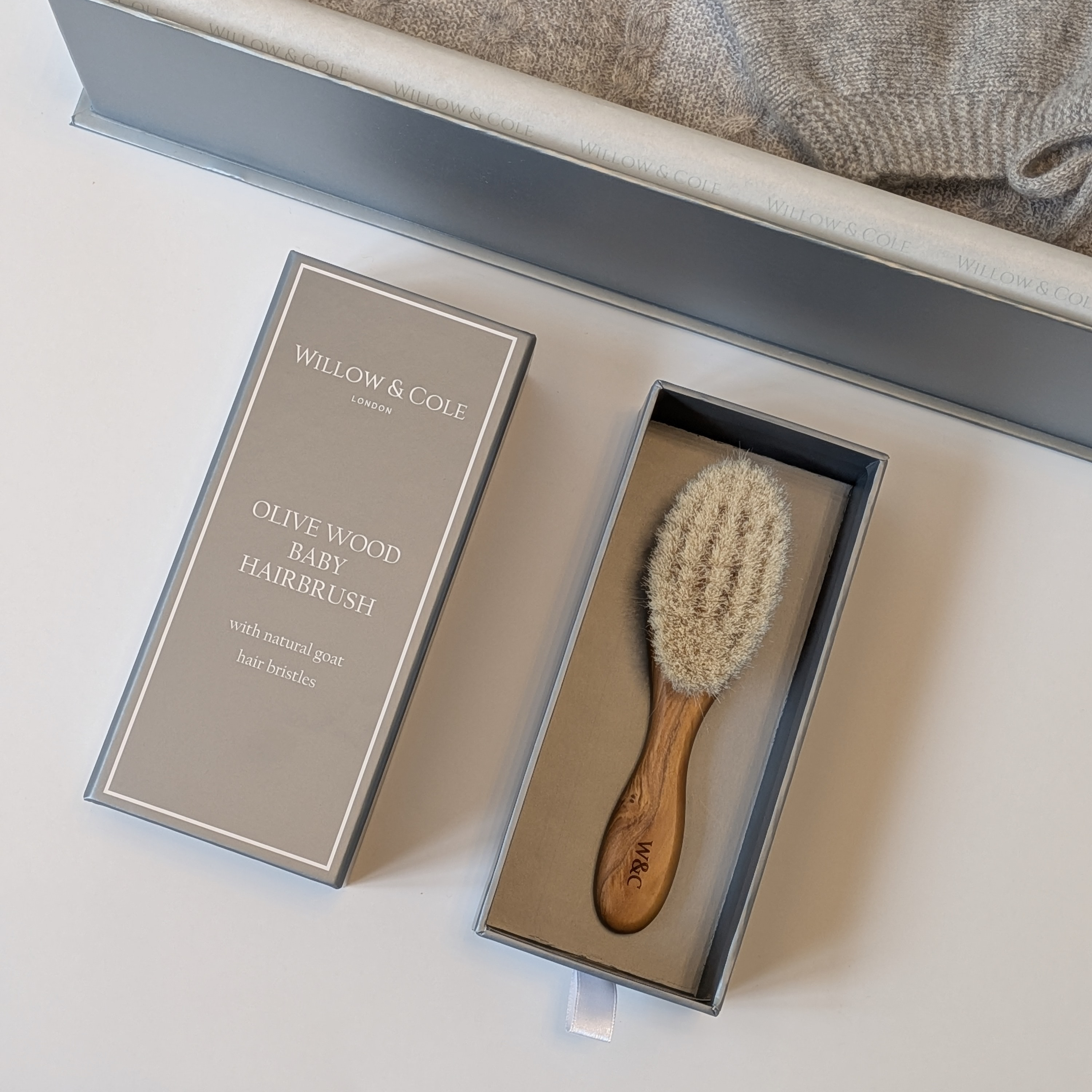 Olivewood and Goat Hair Baby Brush