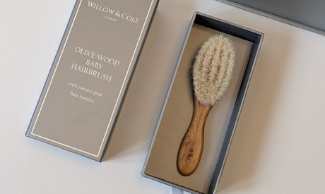 Olivewood and Goat Hair Baby Brush