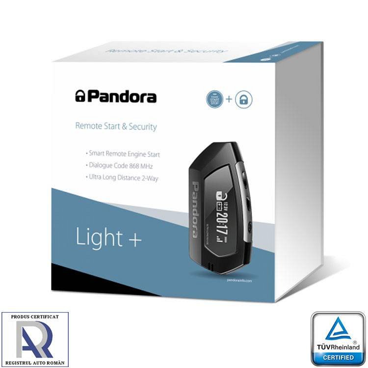 Pandora Light+ alarma cu pager pornire la distanta si sistem de telemetrie