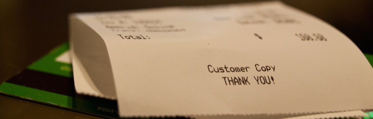 Printed reciept Printed reciept