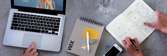 Wix notebook and laptop