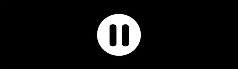 Pause icon banner