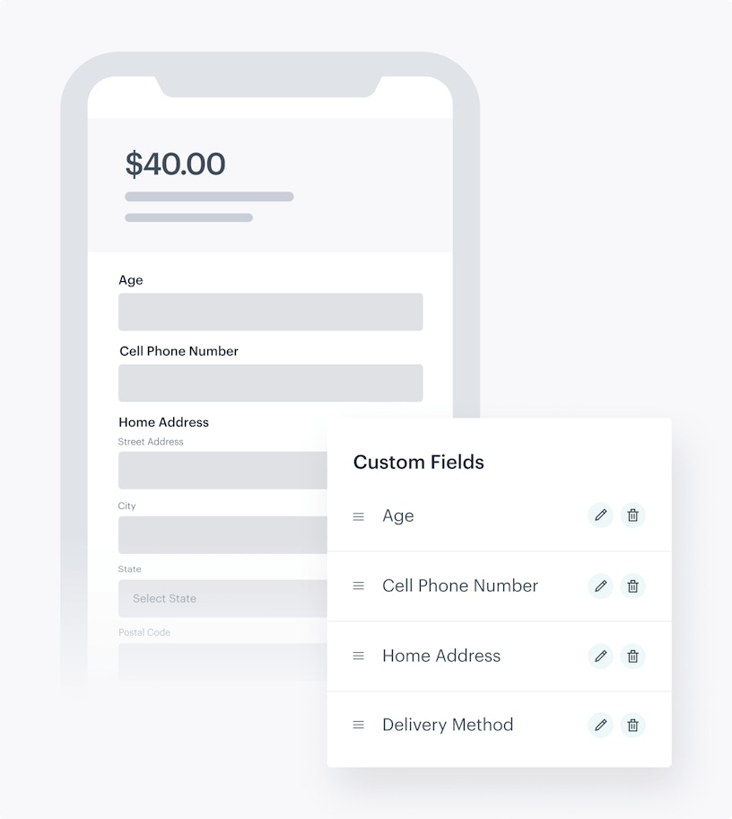 MoonClerk checkout with list of custom fields