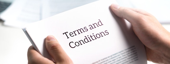 Terms and Conditions papers