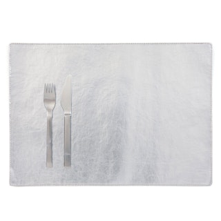 UASHMAMA Placemat Metallic Metallic Silver