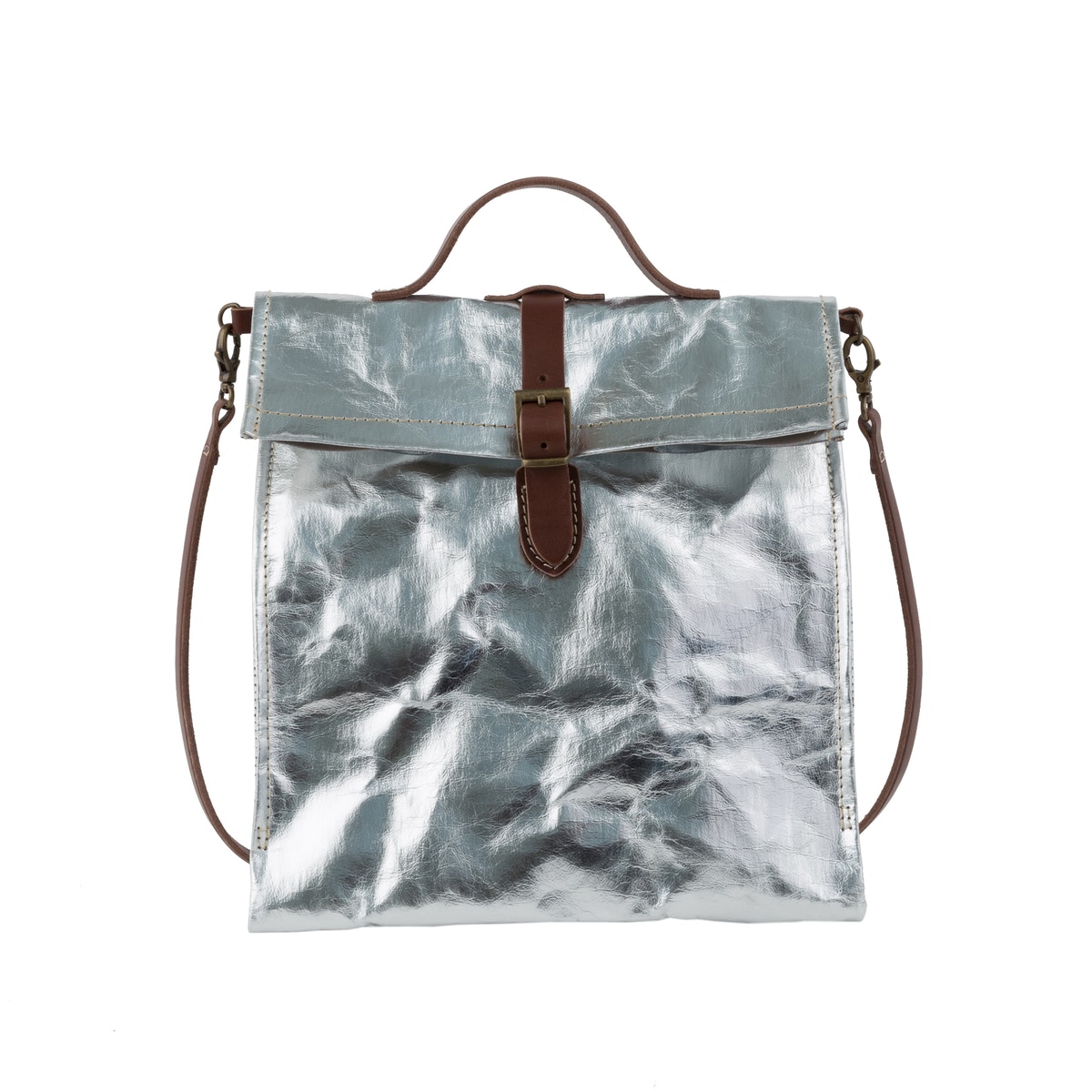 metallic lunch bag
