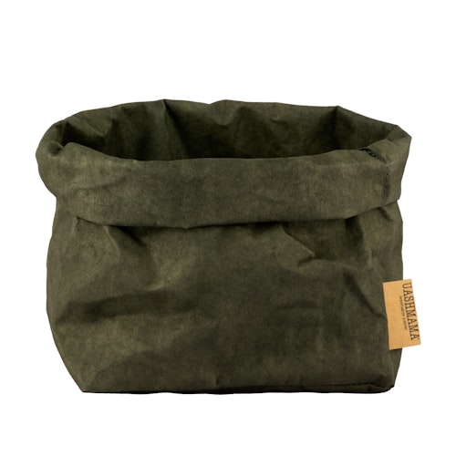 UASHMAMA Paper Bag Colored Large Dark Green
