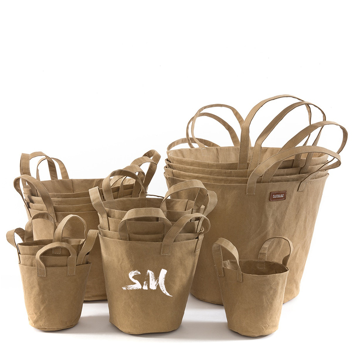 【UASHMAMA】PANIERE BUCKET バケット ロゴ トート バッグ Uashmama Storage Bucket/Basket/Planter/Storage Solution