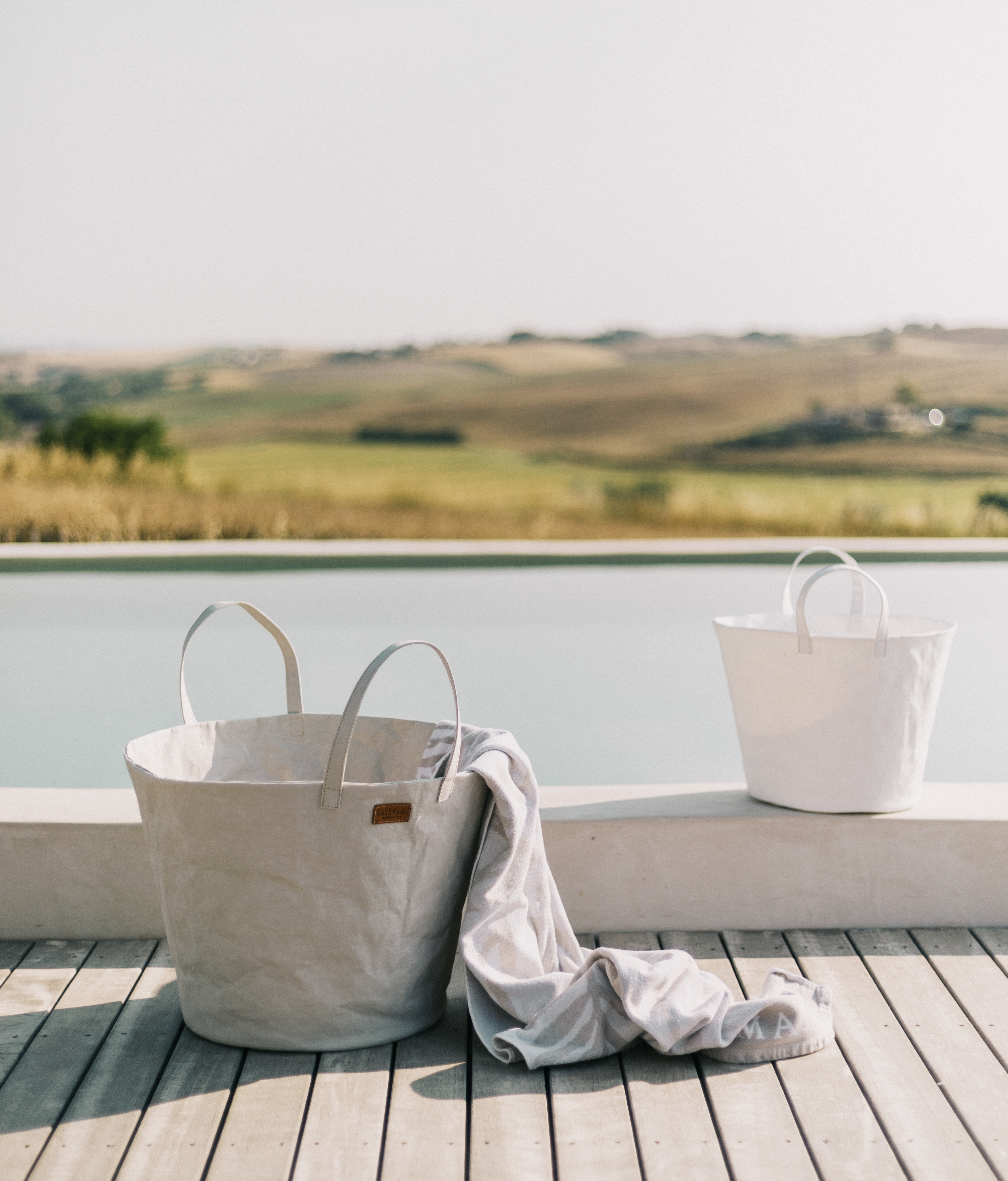 UASHMAMA】PANIERE BUCKET バケット ロゴ トート バッグ UASHMAMA】PANIERE BUCKET バケット ロゴ トート バッグ