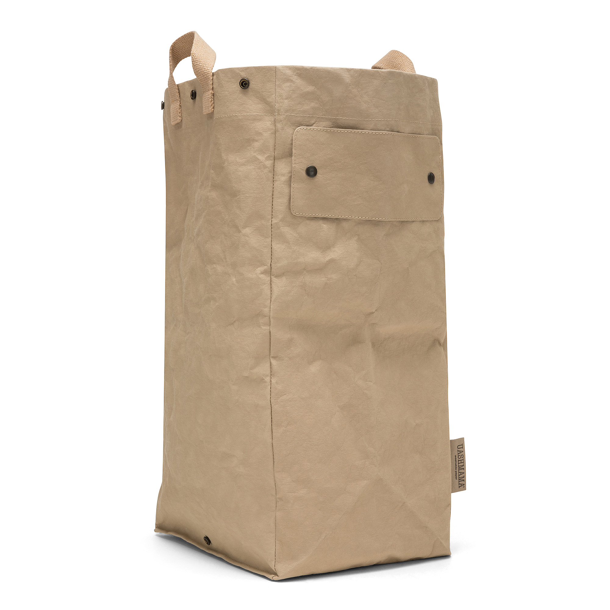 Uashmama Eco-Friendly Laundry Bag with Label (Grey)