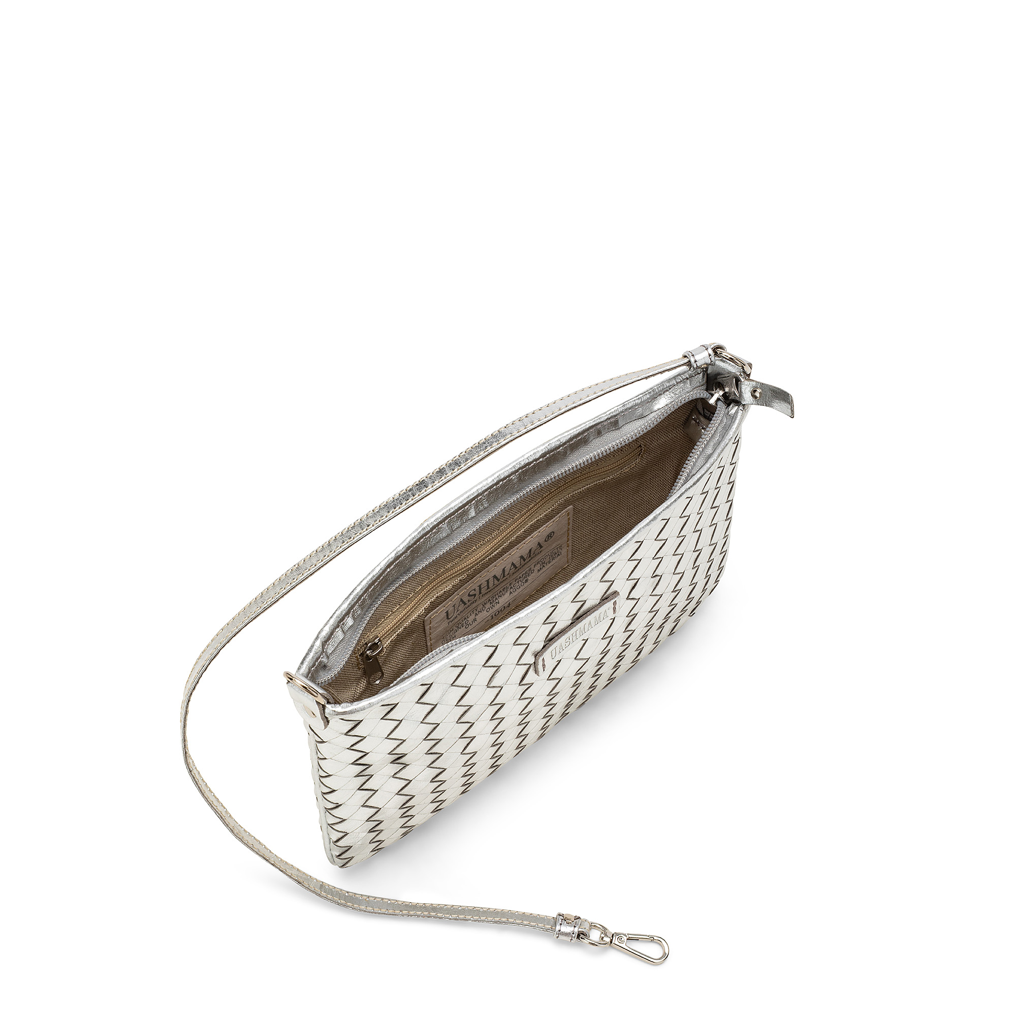 Chic! Lola’s Bag Woven Metallic Gold and White Backpack Backpack – Rac n Roll Dance USA main image 2