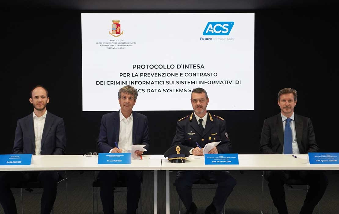 Firmato il protocollo d'intesa per la prevenzione e il contrasto dei crimini informatici tra ACS e la Polizia di Stato