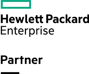 Logo della partnership di ACS con HPE.