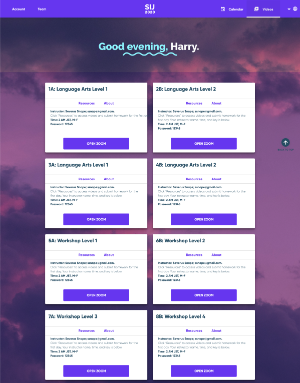 SIJ Courses Page