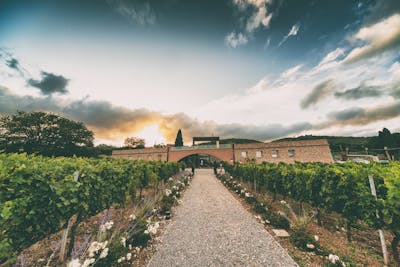 Eingang zum Bauernhof