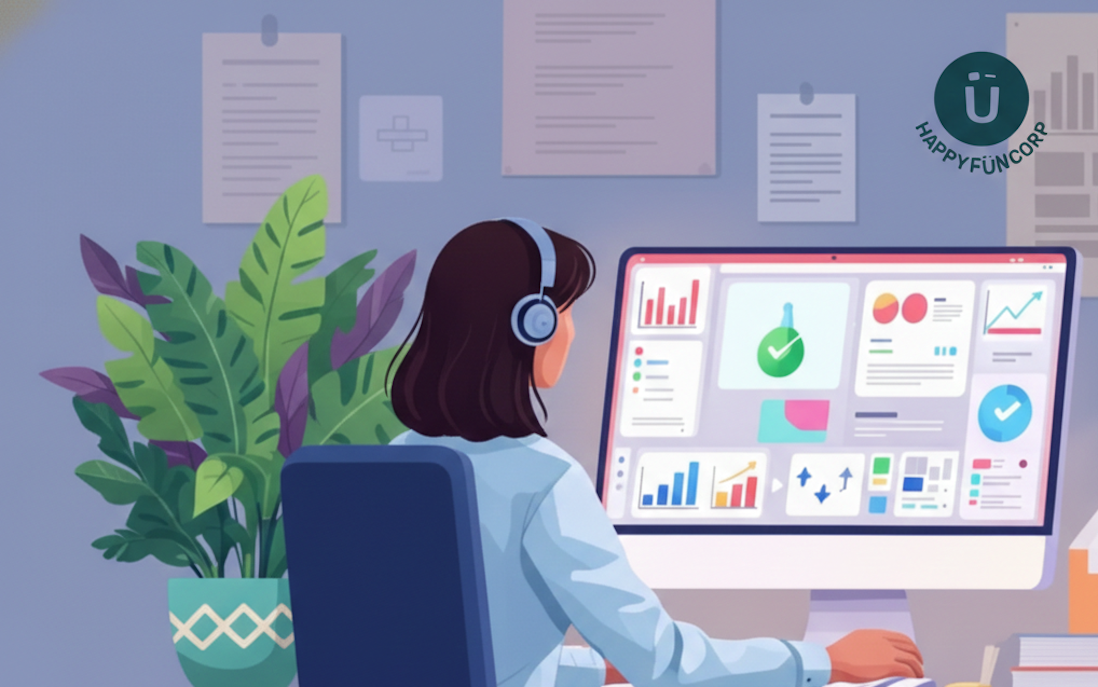 Women working on a computer