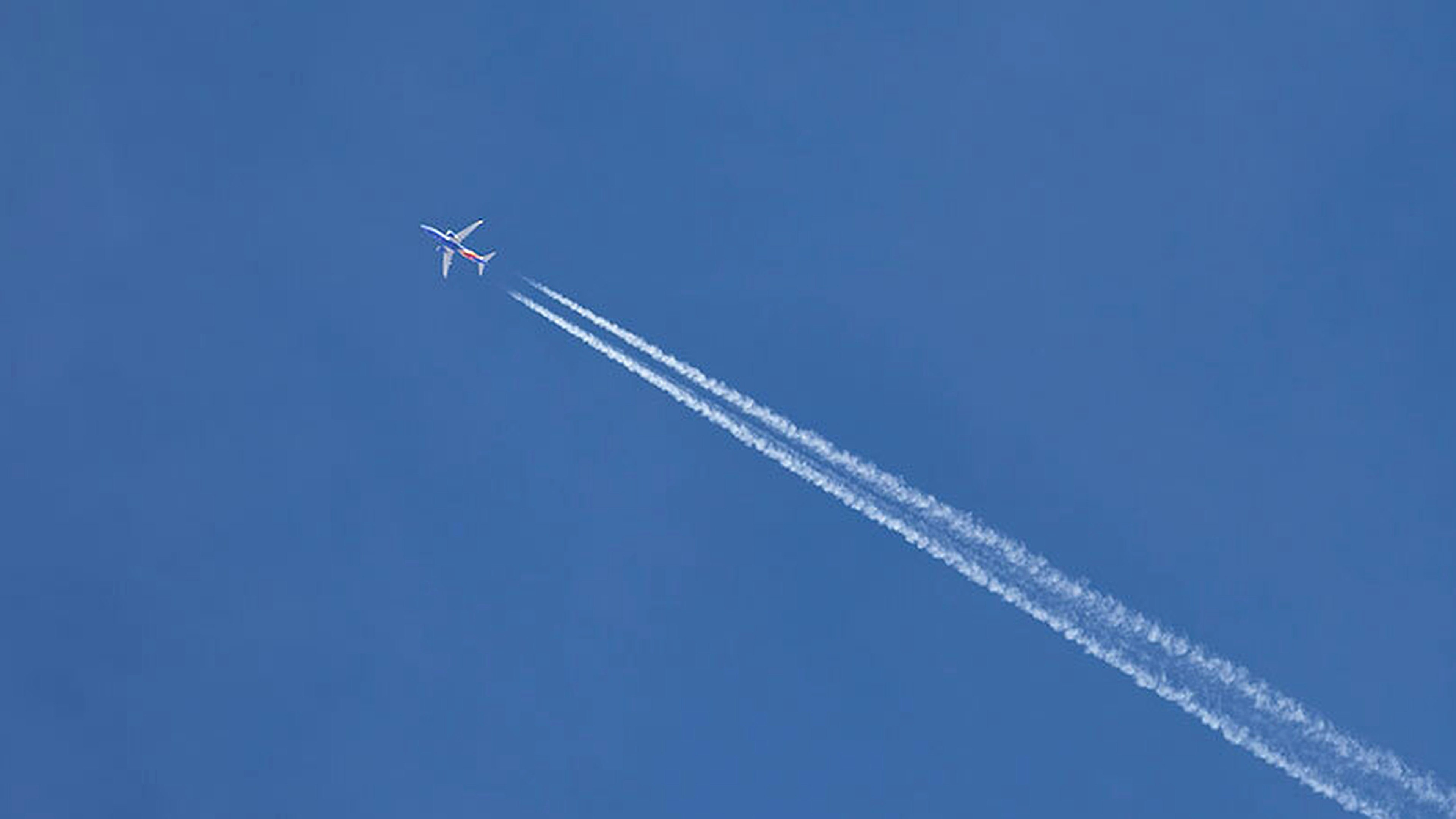 plane in the sky