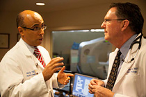 Doctor discussing with patient their treatment plan