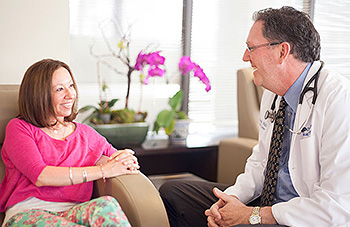 Woman receiving Concierge Medical Services Los Angeles