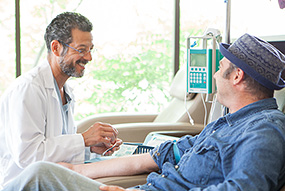 Doctor talking to a patient