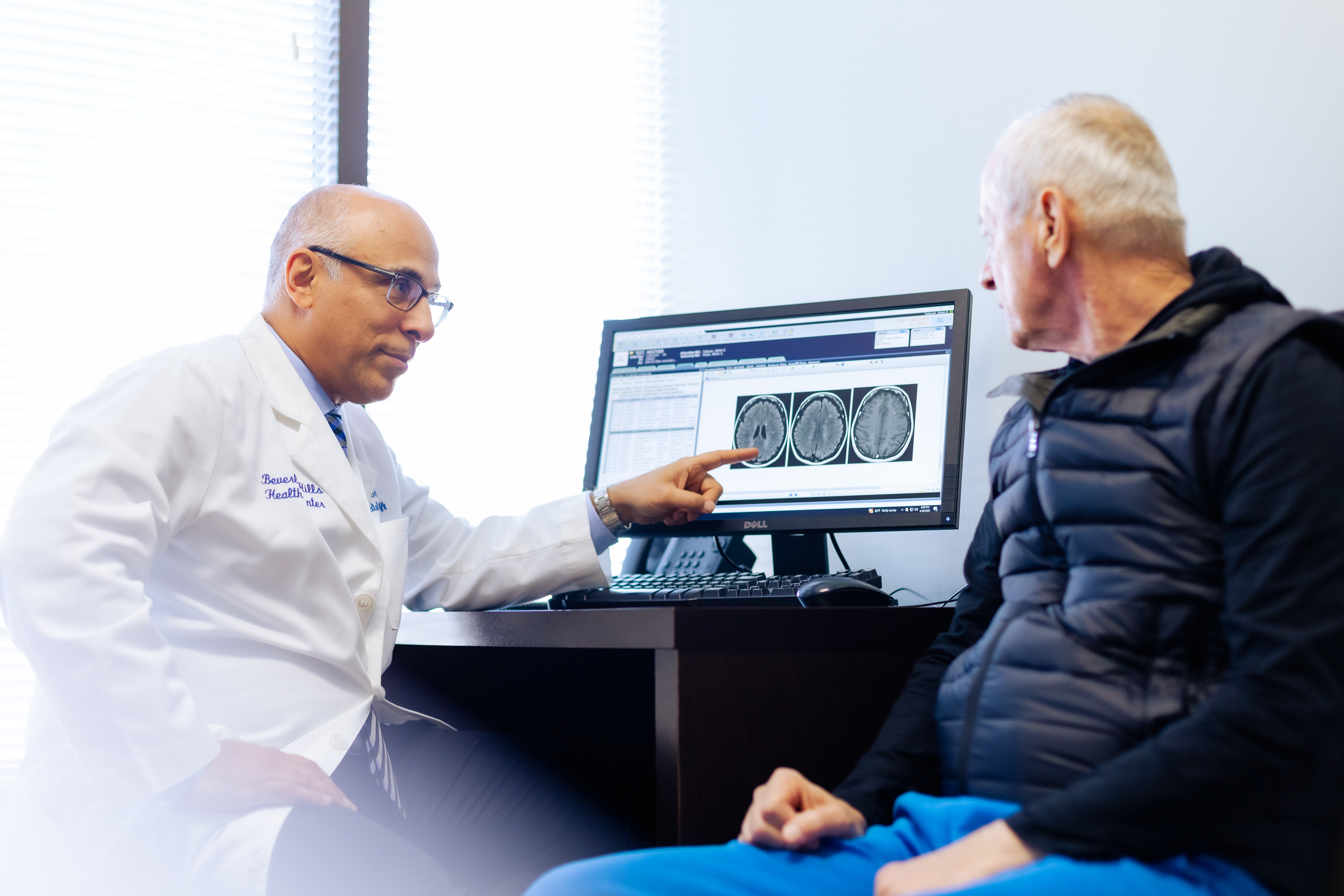 Doctor talking to a patient