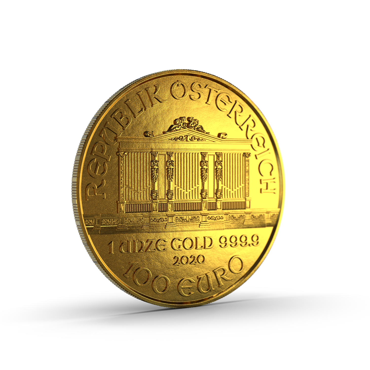 Die einzige europäische Goldanlagemünze mit Nennwert in Euro.