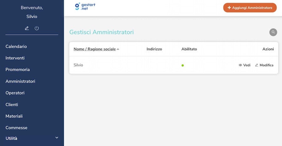 Gestione anagrafica amministratori di Gestart