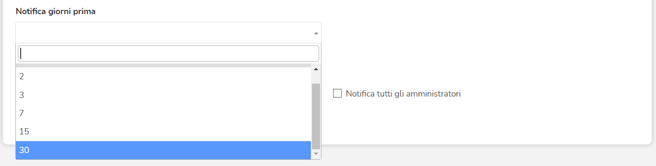 Schermata di Gestart app che mostra quante possibilità ci sono per ripetere la notifica del promemoria