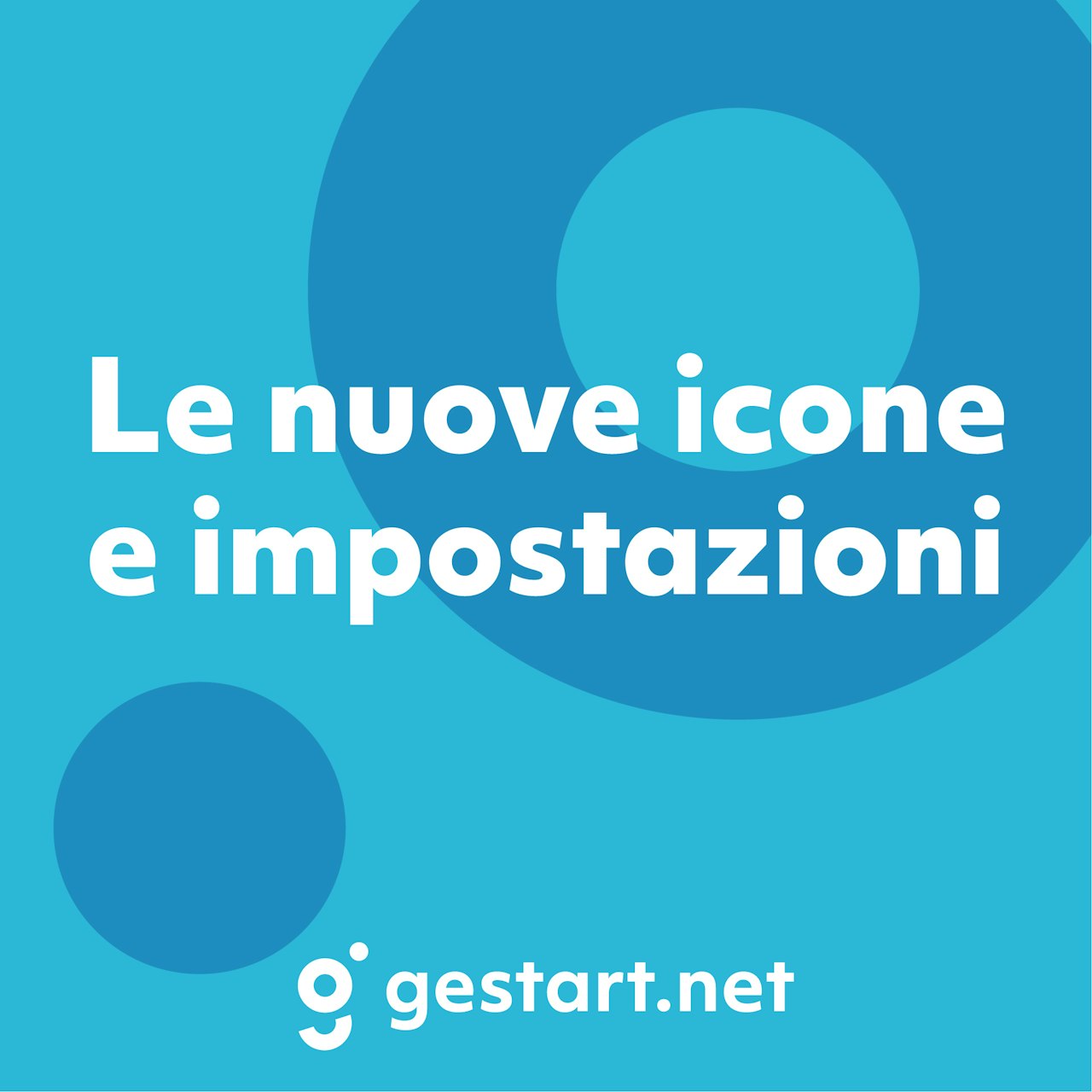 Cover blog post gestart.net su icone impostazioni e sotto amministratori