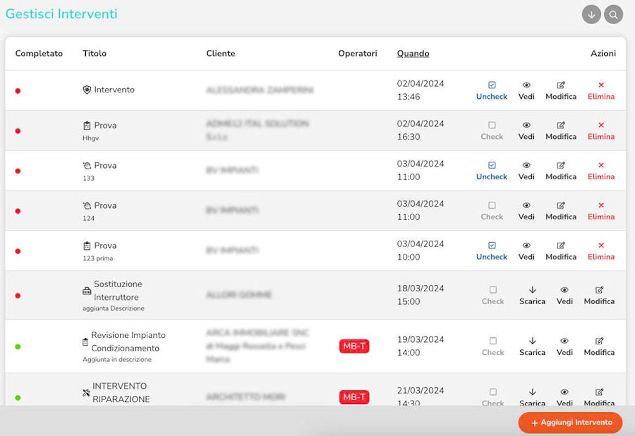 Controllo Interventi