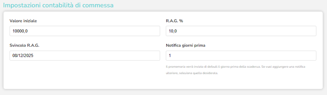 aggiunta ritenute a garanzia
