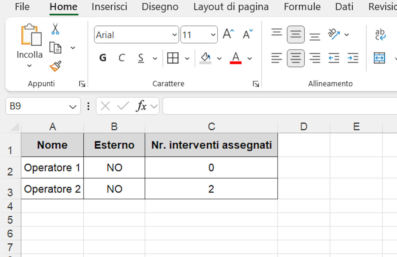 preview export gestione operatori