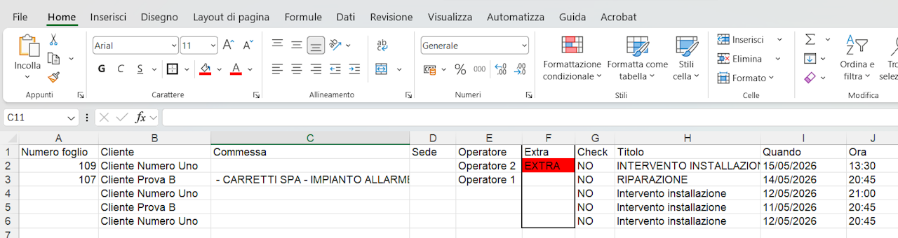 colonna extra export interventi