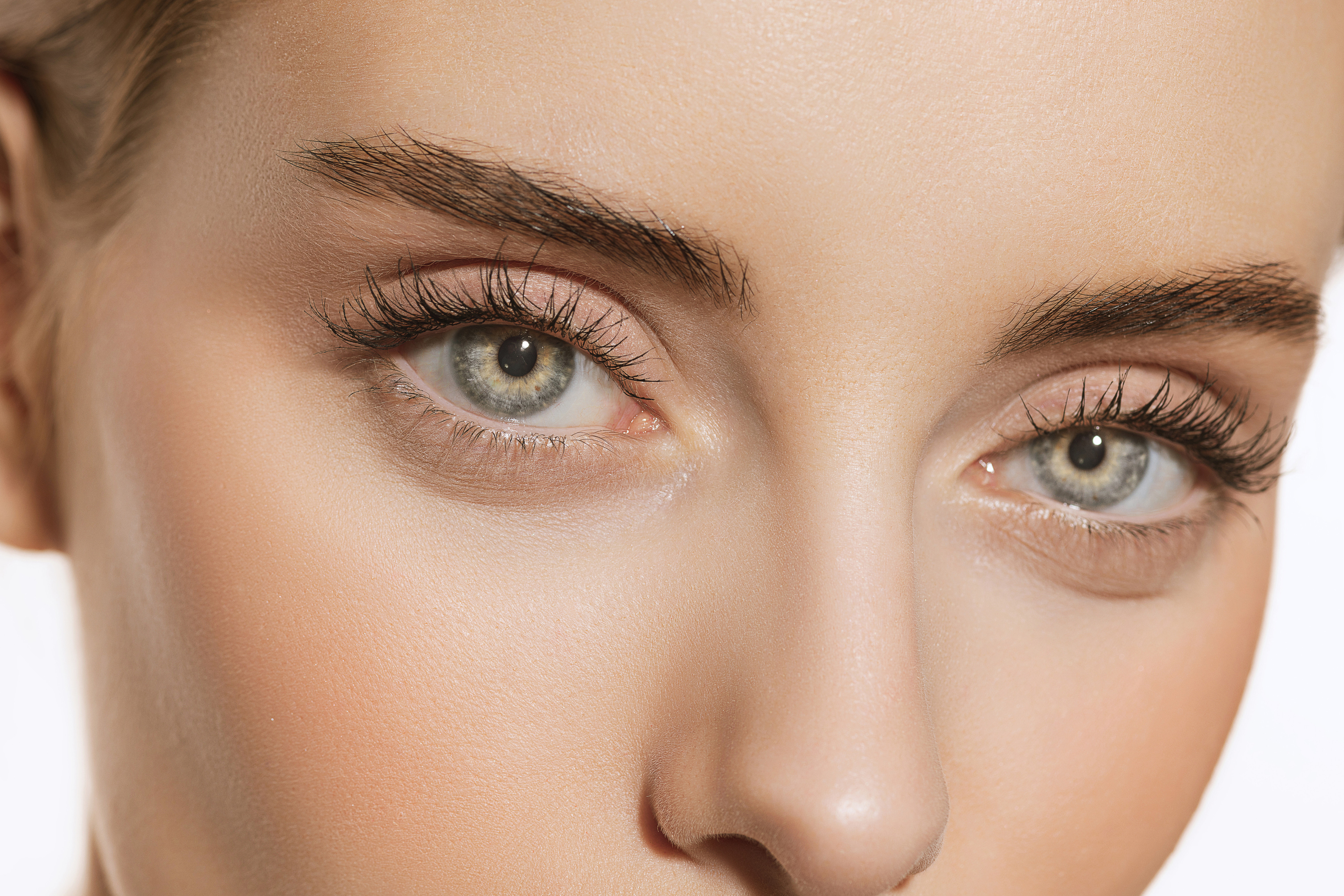 woman with light blue and green eyes