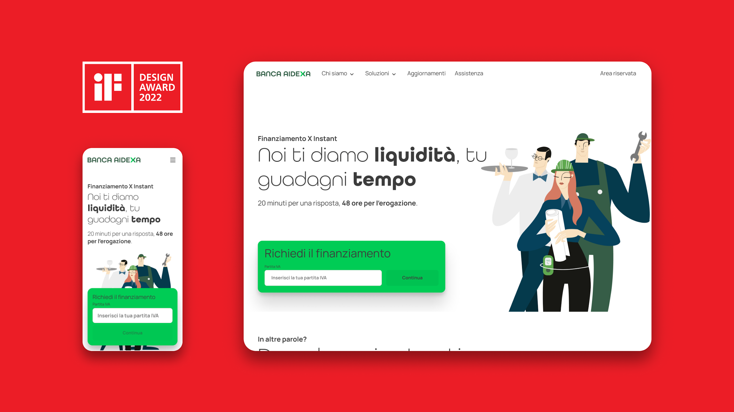 AideXa Corporate Website awarded with iF Design Award 2022