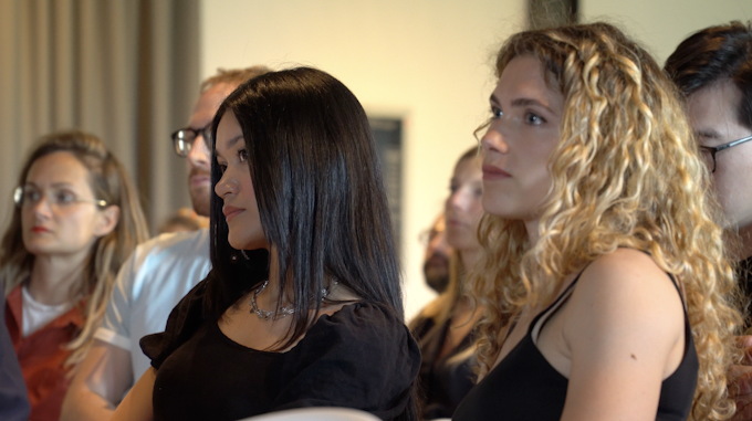 Two women from the audience 