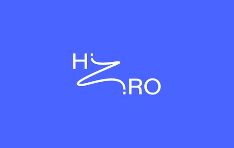 HiRO logo on blue background