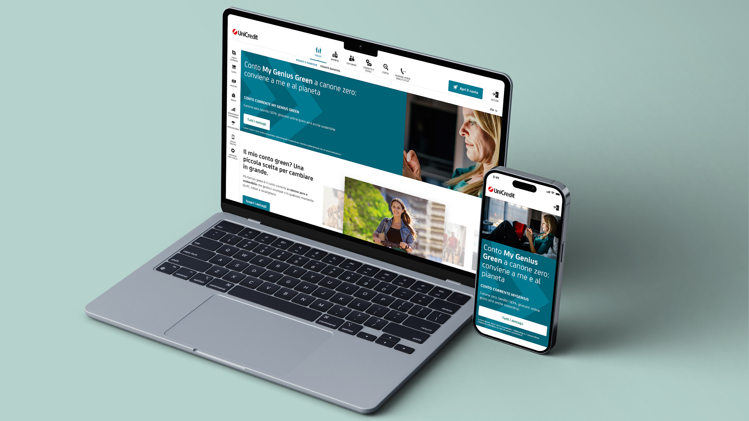 Unicredit's accessible website